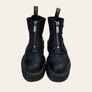 Dr. martens sinclair leather plateform - black milled nappa leather